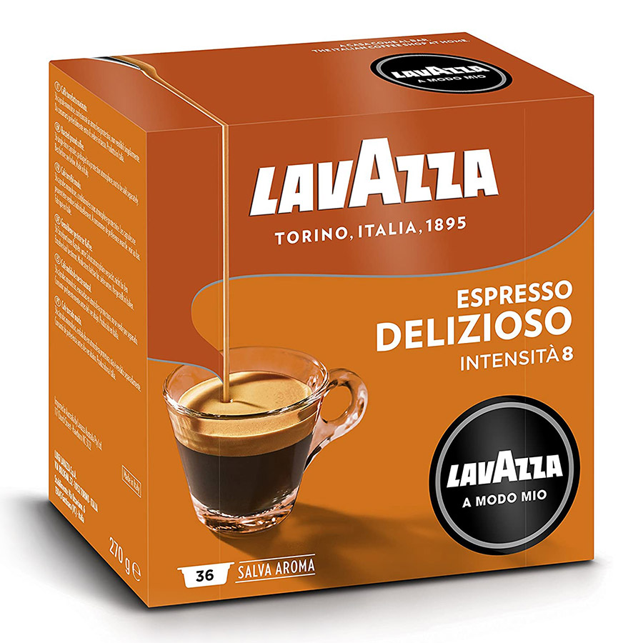 KGC Shop Caffè Lavazza capsule compatibili A Modo Mio ESPRESSO DELIZIOSO -  Conf. da 36