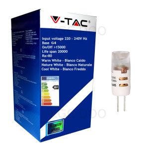 LAMPADINA LED V-Tac G4 1.2W 300° 4000K Bulb Cree - 4287 Bianco Naturale