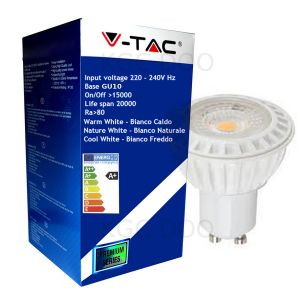 LAMPADINA LED V-Tac GU10 6W 3000K Spot - 1629 Bianco Caldo