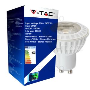 LAMPADINA LED V-Tac GU10 6W 6000K Spot - 1640 Bianco Freddo