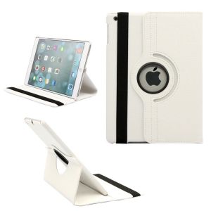 Custodia per Apple iPad Air 360° Girevole BIANCA Cover Case Rotante Back Hard Pieghevole colorata in ecopelle rotating 360 