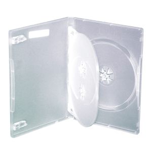 Custodia CLEAR Lucida 3 Posti 1 inserto 14mm in plastica per DVD o CD custodie 3 Discs 555372CU