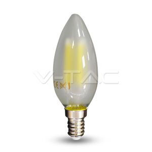 LAMPADINA LED V-Tac E14 4W 6400K Candela Filamento VT-1936 - 4476 Bianco Freddo