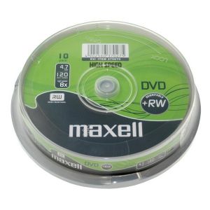 Maxell 10 DVD+RW 4x 4.7GB,  in Spindle - 275670.40.TW
