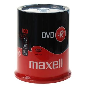 <span class='highlight wyomind-secondary-bgcolor'>Maxell</span> 100 DVD-R 16x 4.7GB Spindle - 275611.40.IN