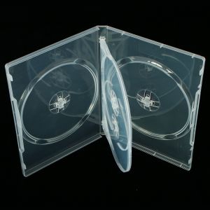 Custodia DVD 14mm Trasparente Super Clear 4 posti con inserto - 555374 CL