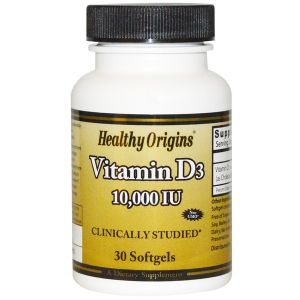 Healthy Origins - Vitamin D-3. 10000iu - 30 softgels - vitamina D3