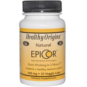 Healthy Origins - Natural EpiCor, 500 mg - 10 Veg Capsule - lievito secco fermentato