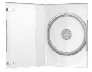 MediaRange Custodia CLEAR Singola Slim 7mm in plastica per DVD o CD custodie Singole BOX29