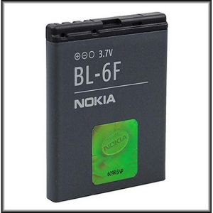 Batteria Nokia originale BL-6F 1200mAh Li-Ion 4,4Wh 3,7V in Bulk - sfusa - Per Nokia N78, N79, N95 8GB