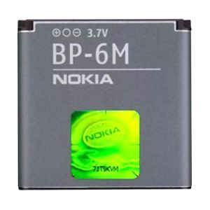 Nokia Batteria originale BP-6M BP6M PER NOKIA 3250 | 3250 XpressMusic | 6151 | 6233 | 6234 | 6280 | 6288 | 9300 | 9300i | N73 | N73 Music Edition | N77 | N93