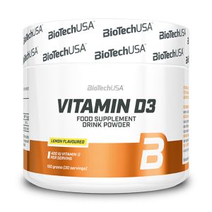 biotech Vitamin D-3, 150g - Vitamina D3 in polvere - LIMONE