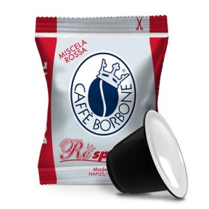 Caffè Borbone capsule Respresso compatibili Nespresso miscela ROSSA - conf 50 pz