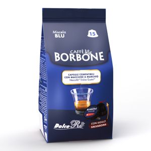 Caffè Borbone capsule compatibili Dolce Gusto Miscela Blu  - confezione 15 pz.
