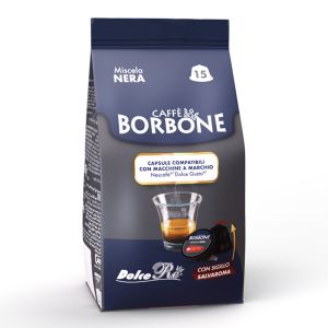 Caffè Borbone capsule compatibili Dolce Gusto Miscela NERA - confezione 15 pz.