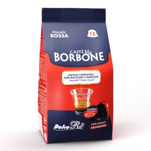Caffè Borbone capsule compatibili Dolce Gusto Miscela ROSSA - confezione 15 pz.