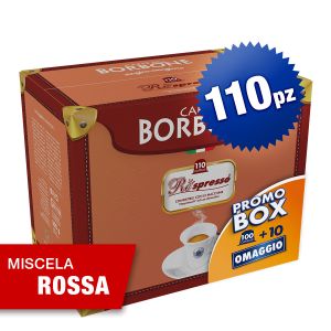 Caffè Borbone capsule Respresso compatibili Nespresso miscela ROSSA - 110 pz