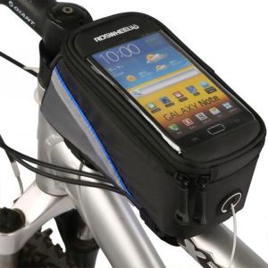 Borsello Roswheel portatelefono da bicicletta per smartphone fino a 4.8 pollici - striscia BLU