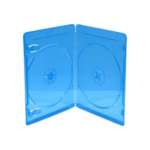 <span class='highlight wyomind-secondary-bgcolor'>MediaRange</span> Custodia doppia Celeste Blu Ray Disc 7mm in plastica per DVD BD o CD - BOX39-2-50