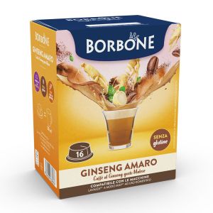 Caffè Borbone capsule compatibili A Modo Mio GINSENG AMARO - conf. 16 pz.