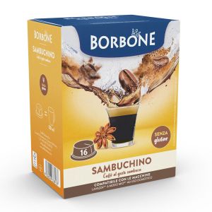 Caffè Borbone capsule compatibili A Modo Mio SAMBUCHINO - conf. 16 pz.
