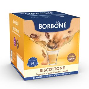 Caffè Borbone capsule compatibili Dolce Gusto BISCOTTONE - conf. 16 pz.