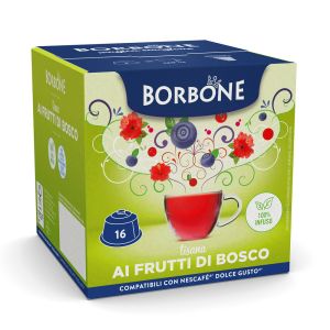 Caffè Borbone capsule Dolce Gusto tisana ai FRUTTI DI BOSCO - conf. 16 pz.