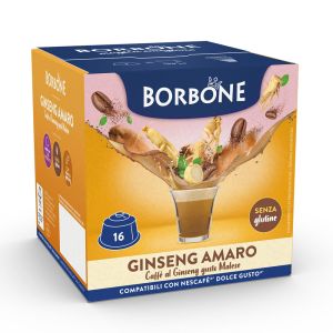 Caffè Borbone capsule compatibili Dolce Gusto GINSENG AMARO - conf. 16 pz.
