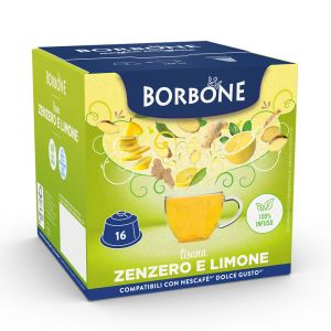 Caffè Borbone capsule Dolce Gusto tisana ZENZERO E LIMONE - conf. 16 pz.