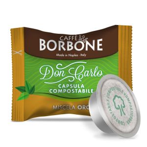Caffè Borbone capsule Don Carlo COMPOSTABILI compatibili Lavazza "A modo mio" ORO - 100 pz