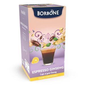 Caffè Borbone cialde filtro carta 44mm ESE con GINSENG - confezione 18 pz.
