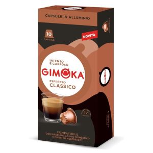 Caffè Gimoka Capsule Alluminio compatibili Nespresso, CLASSICO, 10pz