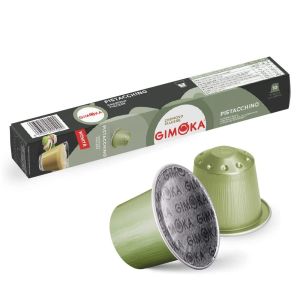 Caffè Gimoka Capsule Alluminio compatibili Nespresso, PISTACCHINO, 10pz