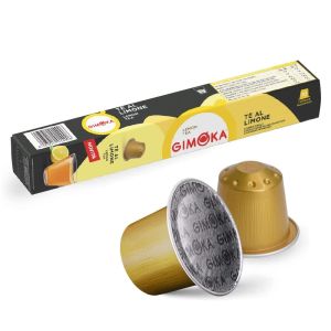 Caffè Gimoka Capsule Alluminio compatibili Nespresso, Tè al Limone, 10pz