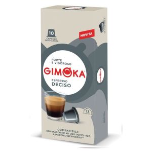 Caffè Gimoka capsule compatibili Nespresso gusto DECISO - Conf. 10 capsule