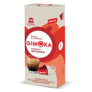 Caffè Gimoka capsule compatibili Nespresso gusto INTENSO - Conf. da 10 CAPSULE