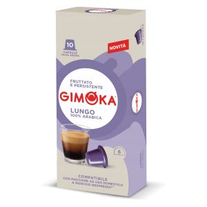 Caffè Gimoka capsule compatibili Nespresso gusto LUNGO - Conf. 10 pz