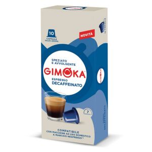 Caffè Gimoka capsule compatibili Nespresso SOAVE decaffeinato - Conf. 10 capsue