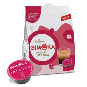 Caffè Gimoka capsule Puro Aroma, compatibili Dolce Gusto, INTENSO - conf. da 16