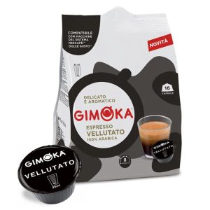 Caffè Gimoka capsule Puro Aroma, compatibili Dolce Gusto VELLUTATO - conf. da 16
