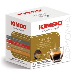 Caffè Kimbo capsule Dolce Gusto, 100% ARMONIA ARABICA - conf. da 16 CAPSULE