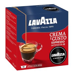 Caffè Lavazza capsule compatibili A Modo Mio CREMA E GUSTO - Confezione da 36