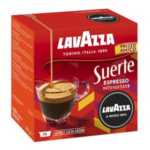 Caffè Lavazza capsule compatibili A Modo Mio ESPRESSO SUERTE - Confezione da 36