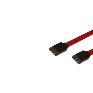 MediaRange cavo SATA II 30cm, con chiusura di sicurezza, presa SATA 3 Gbit/s (7 pin) / Presa SATA (7 pin) - Rosso