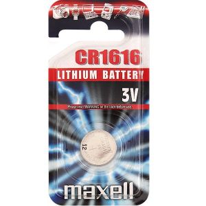 Maxell Batterie Alcaline a Bottone 3V CR1616 - (Prezzo per singola batteria. Confezione da 1 pezzo.)