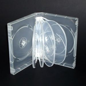 Custodia DVD 10 Posti 4 inserti 33mm in plastica clear Lucida - 555381CU-555381SC