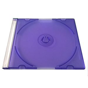 Custodia Singola 1 posto CD Slim JEWEL CASE 5,2mm con TRAY VIOLA 555442/VIK