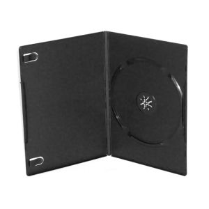 Custodia Slim Nera Singola 7mm MACCHINABILE per DVD o CD - 556200NG