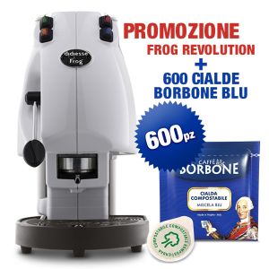 PROMO Didiesse Frog Revolution BIANCO + 600 cialde Borbone ESE 44mm