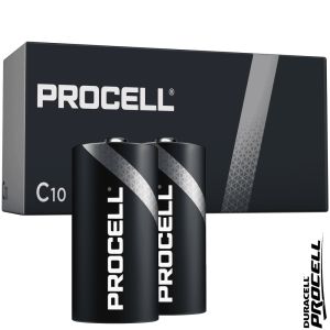 Duracell Batterie Alcaline PROCELL Baby C 1,5V LR14 - Conf. 10 pezzi